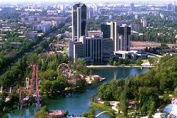 La vue panoramique sur Tachkent